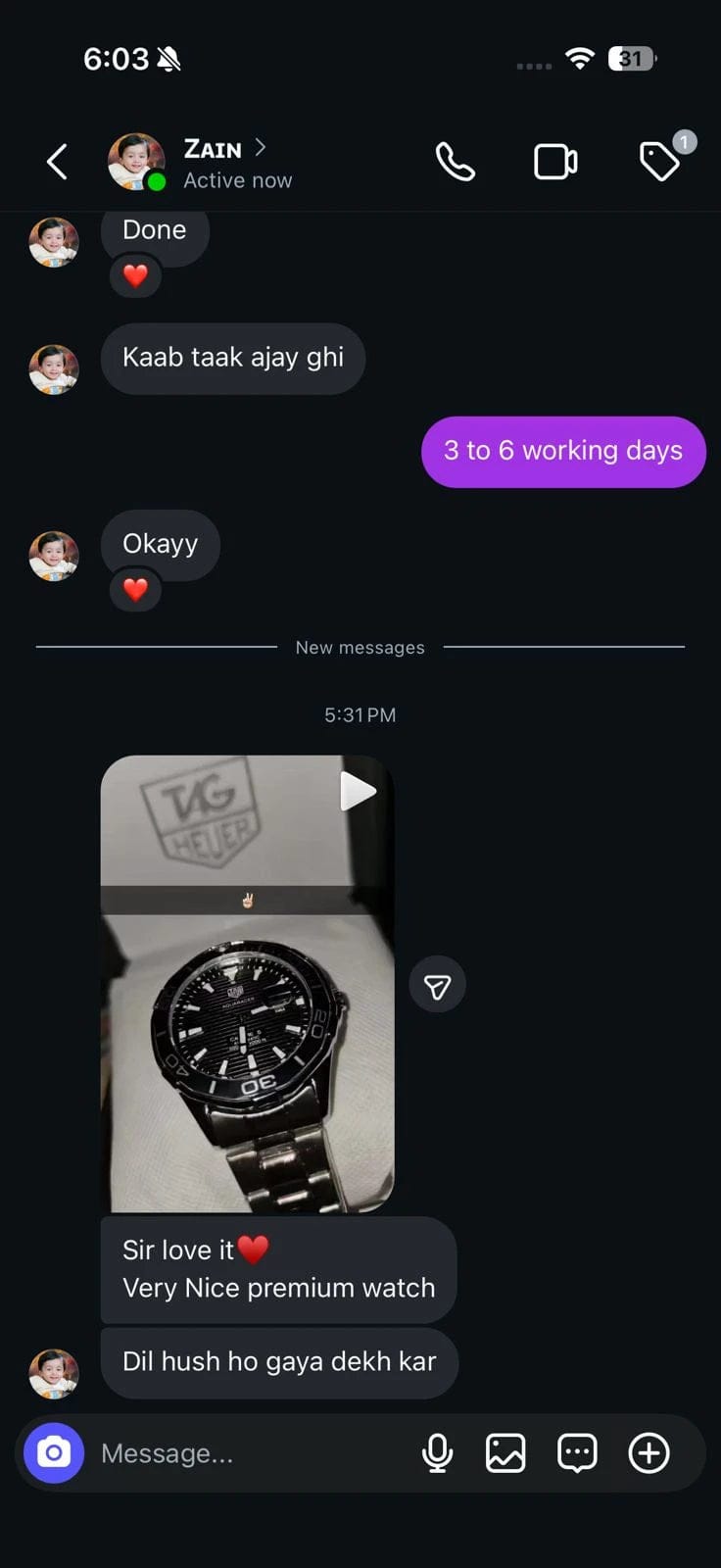 Customer testimonial